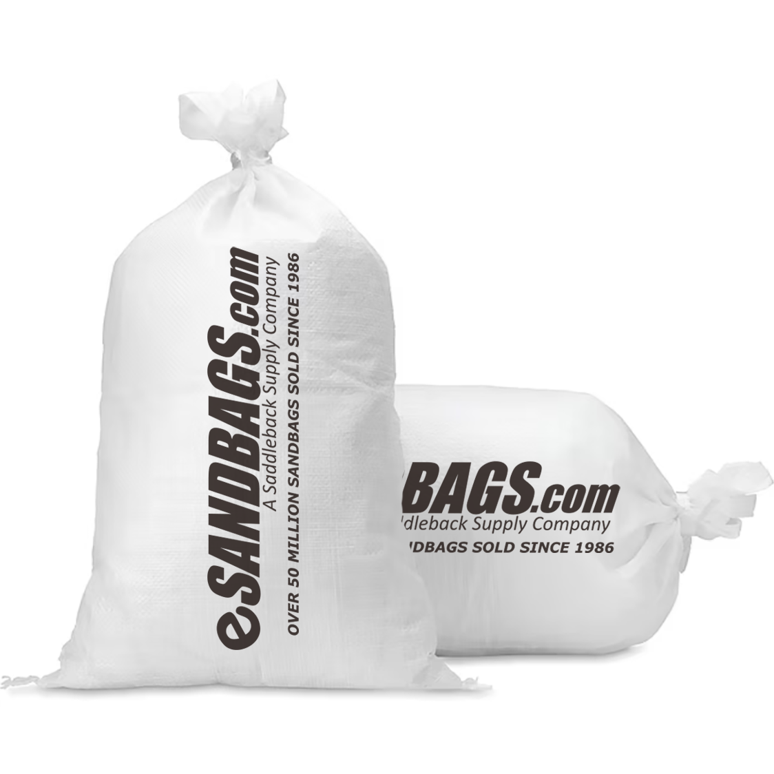 eSandbags - Empty Sand Bags w/Ties (Package of 15 Sandbags)