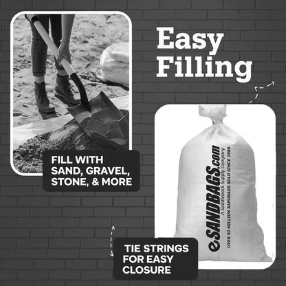 These are easy to fill sandbags