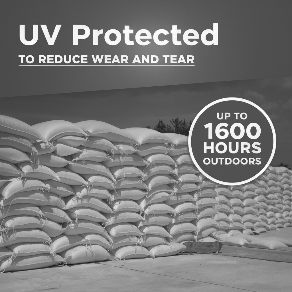 UV protected sand bags